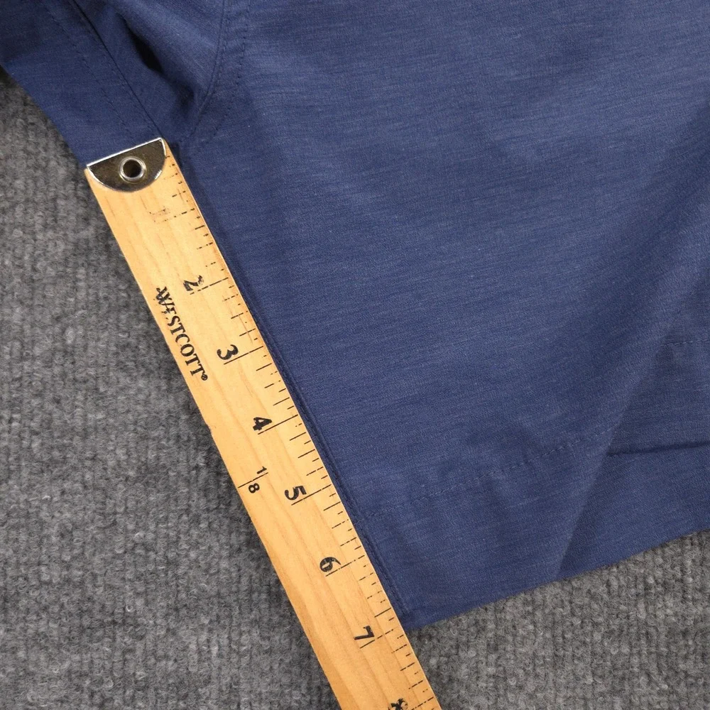 Faherty All Day Shorts Mens 35 Blue Heather Hybrid Chino Performance 7